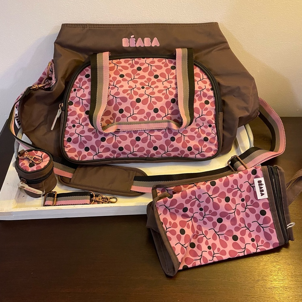 BEABA Tote Bag Baby Diaper Changing Bag Large Tote EUC